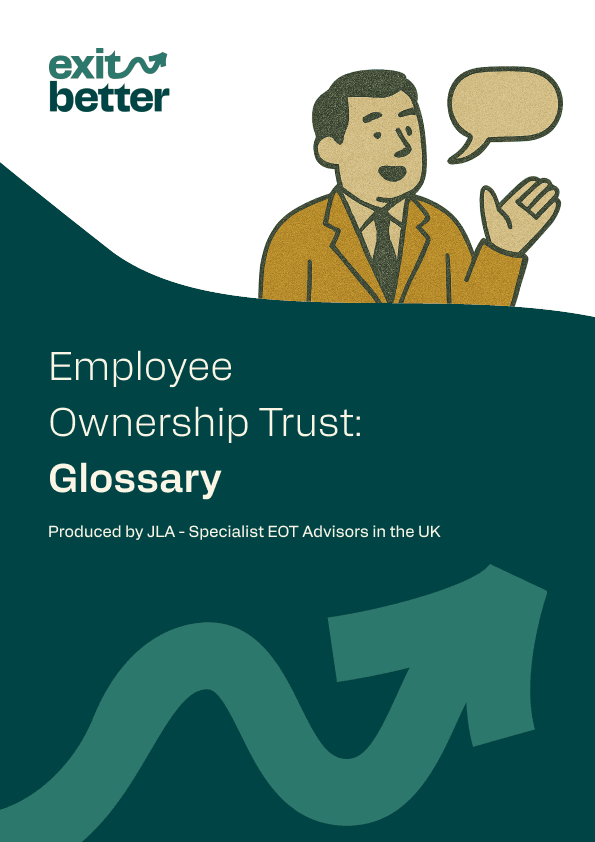 Cover of the guide: Employee Ownership Trust Glossary